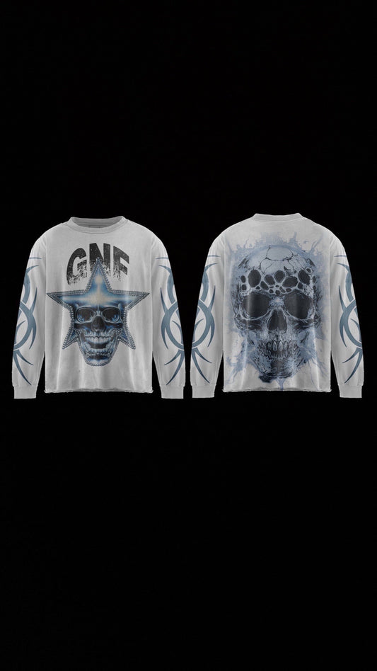 LONG SLEEVE SKULL TEE